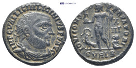 Licinius I (308-324) AE Follis (18mm, 3.2 g) Alexandria, 321-324. Obv: IMP C VAL LICIN LICINIVS P F AVG Radiate, draped and cuirassed bust of Licinius...