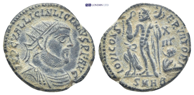 Licinius I. A.D. 308-324. AE follis (20mm, 4.2 g). Heraclea mint, struck A.D. 32...