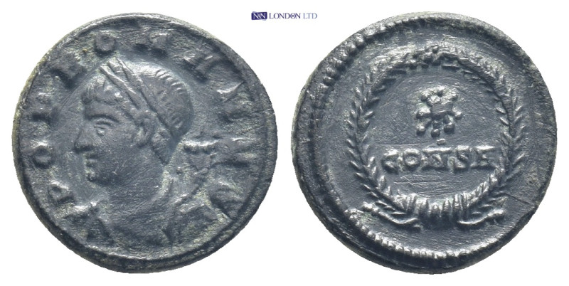 Constantine I Æ Half-Nummus. (14mm, 1.5 g) Constantinople, AD 330. POP ROMANVS, ...