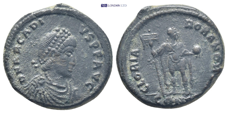 ARCADIUS.(383-408).Constantinople.Ae. (21mm, 6.7 g) Obv : DN ARCADIVS PF AVG. Pe...