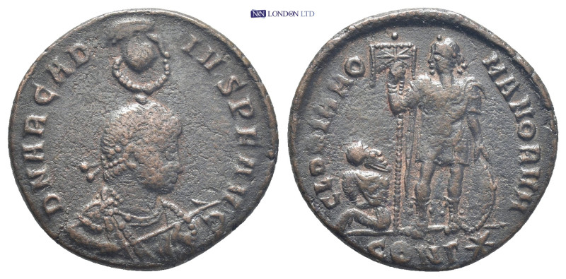 Arcadius (388-392) AE 12 (21mm, 4.6 g) Constantinople Obv: D N ARCAD-IVS P F AVG...