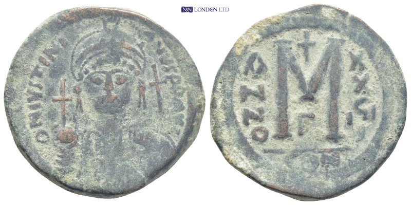 Justinian I. 527-565. Æ Follis (30mm, 17.9 g). Constantinople mint. Dated RY 27 ...