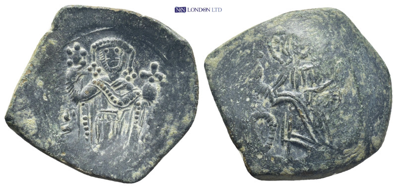 Latin Rulers of Constantinople (1204-1261) Æ Trachy (23mm, 3.7 g). Large module....