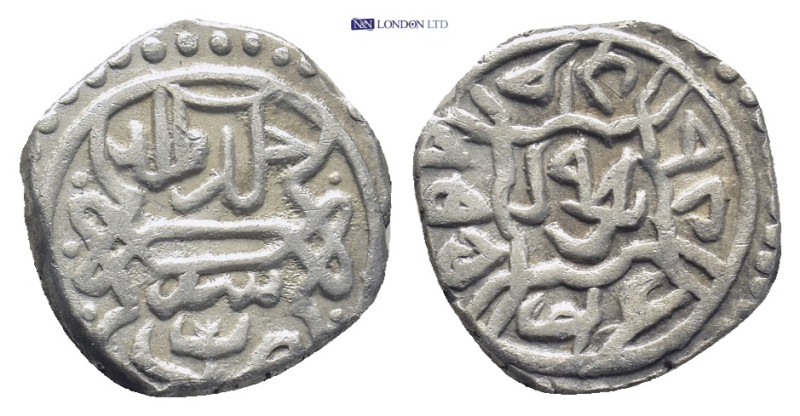 OTTOMAN.Mehmed II.1st Reign 1444 - 1445 AD.Brusa mint.855 AH. AR Akce (16mm, 0.9...