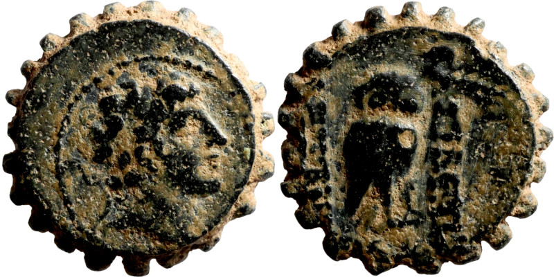 Greek bronze coin 1-4 Century

16mm 3,66g