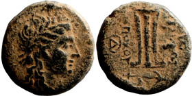 Greek bronze coin 1-4 Century

18mm 7,30g

Artificial sand patina