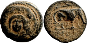 Greek bronze coin 1-4 Century

17mm 5,70g

Artificial sand patina