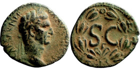 Nerva. (96-98 AD). Æ Bronze. Syria. Antioch. Obv: laureate bust of Nerva right. Rev: SC in laurel-wreath

27mm 10,58g

Artificial sand patina