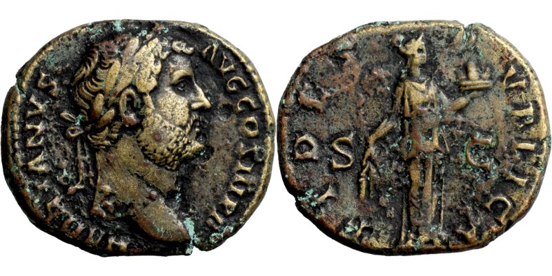 Hadrian. Dupondius; Hadrian; 117-138 AD, Rome, c. 131-8 AD, Dupondius, . RIC-237...