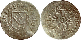 1 Kreuzer 1748 Bremen German silver coin

15mm 0,48g