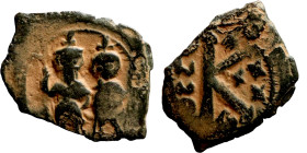 Byzantine Empire coin

16mm 2,80g

Artificial sand patina