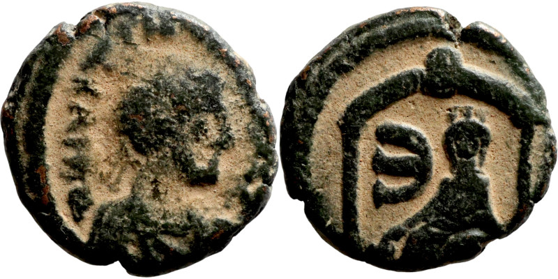 Byzantine Empire coin

12mm 1,97g

Artificial sand patina