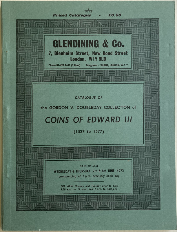 Glendining & Co. Catalogue of The Gordon V. Doubleday Collection of Coins of Edw...