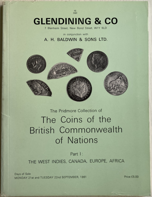 Glendining & Co. in Baldwin A.H. & Son. The Pridmore Collection of The Coins of ...