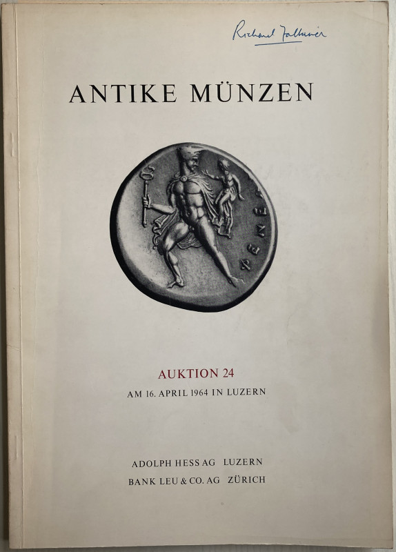 Hess A. Bank Leu Auktion 24. Antike Munzen Kelten, Griechen, Romer, Byzantiner. ...