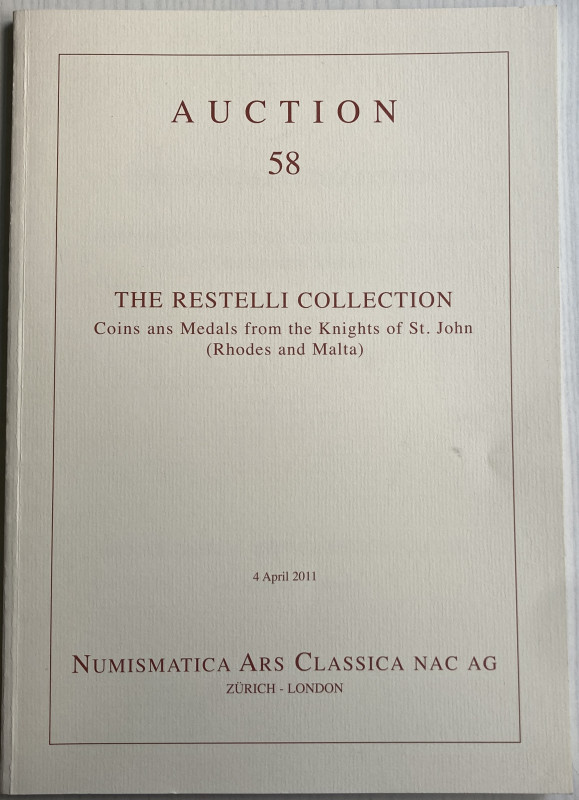 Nac Numismatica Ars Classica. Auction 58. The Restelli Collection Coins and Meda...