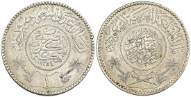 Arabia Saudita - 1 Riyal 1935 - Ag. - KM#18