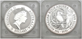 Australia - 5 Dollar Kookaburra 1991 - Ag - KM# 138