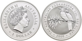 Australia - 1 Dollar Kookaburra 2000 - Ag - KM# 416