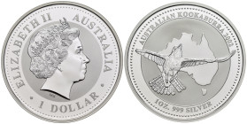 Australia - 1 Dollar Kookaburra 2002 - Ag - KM# 691.1