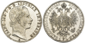 Austria  - 1 Florin 1860 Vienna - Ag. - KM#2219