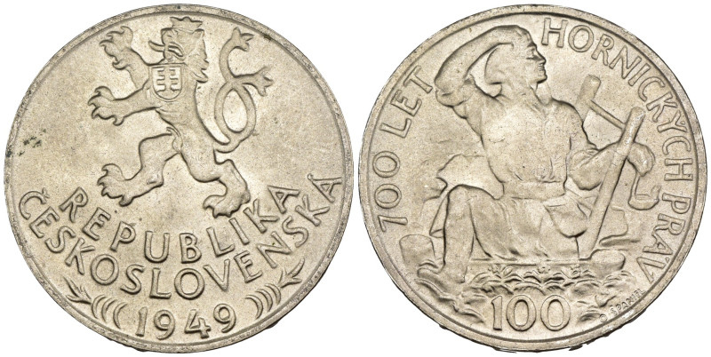 Cecoslovacchia - 100 Kroner 1949 - Ag. - KM#29

qFDC

SPEDIZIONE SOLO IN ITA...