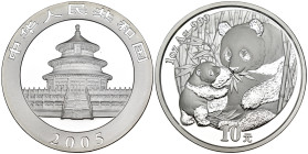 Cina - 10 Yuan 2005 - Ag - KM# 1589