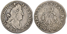 Francia - Luigi XIV (1643-1715) - 4 Sols  1691 - Ag. - gr. 1,33 - KM#281