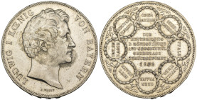 Germania - Regno di Baviera - Ludovico I (1825-1848) - 2 Talleri 1838 - Ag. - KM#795