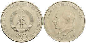 Germania Democratica DDR - 20 Mark 1971 - Cu. Ni. - KM#34