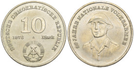 Germania Democratica DDR - 10 Mark 1976 - 20° Anniversario dell'Esercito Popolare Nazionale - Cu. Ni. - KM#61