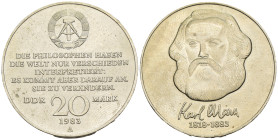 Germania Democratica DDR - 20 Mark 1983 - Cu. Ni. - KM#95