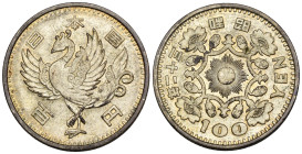 Giappone - 100 Yen 1958 - Ag. - Y#77