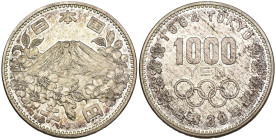 Giappone - 1000 Yen 1964 - Olimpiadi di Tokyo - Ag. - Y#80