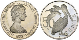 Isole Vergini britanniche - 50 Centesimi 1973 - Cu. Ni. - KM#5