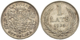 Lituania - 1 Lats 1924 - Ag. - KM#7
