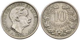 Lussemburgo - Adolfo (1890-1905) - 10 Centesimi 1901 - Ni. - KM#Pn16