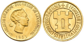 Lussemburgo - 20 Francs 1963 - Au. -  X#M2b