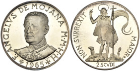 Malta - Ordine di Malta - Angelo de Mojana di Cologna (1962-1988) - 2 Scudo 1965 - Ag. - X#14
