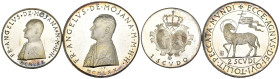 Malta - Ordine di Malta - Angelo de Mojana di Cologna (1962-1988) - Lotto di 2 monete da 1 e 2 Scudi 1970 - Ag. - X#M37 e X#38