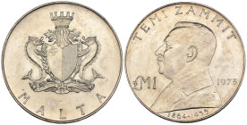 Malta - 1 Lira 1973 - Ag. - KM#19