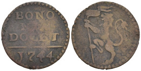 Bologna - Stato Pontificio - Quattrino 1744 "Bononia Docet" - Cu. - gr. 1,67