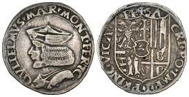 Casale - Guglielmo II Paleologo (1494-1518) - Testone - Mir.185 - Ag - gr. 9,24