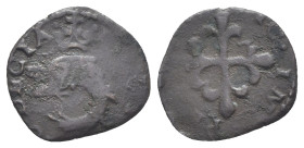 Desana - Delfino Tizzone (1583-1592) - Liard al delfino - gr. 0,72 - MIR 510