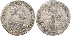 Firenze - Cosimo I (1537-1574) - Testone 1565 - Ag. - 9,10 g - MIR 150/1