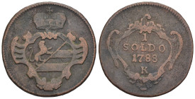 Gorizia - Giuseppe II D'Asburgo Lorena (1780-1790) - 1 Soldo 1788 Kremnitz - Cu. - gr. 3,04 - MIR 152