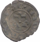 Regno di Sicilia - Enrico VI e Costanza d'Altavilla (1194-1197) - Denaro del tipo "AP" - Messina o Brindisi - Spahr 30 - Mi - frattura del tondello  -...