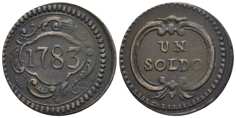 Modena - Ercole III° d'Este (1780-1796) - 1 Soldo 1783 - RARA - Cu - 1,99 g - MI...