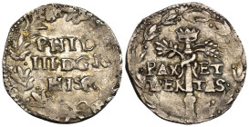 Napoli - Filippo III (1598-1621) - 3 Cinquine - Leggenda in corona d'alloro - R/ Scettro coronato con rami di ulivo e spighe - Ag. - gr. 2,05 - MIR 21...