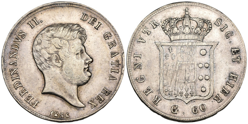 Napoli - Ferdinando II di Borbone (1830-1859) - 1/2 Piastra da 60 Grana del 4° t...